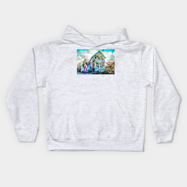 Victorian Gingerbread Cottage 8 Kids Hoodie by Robert Alsop